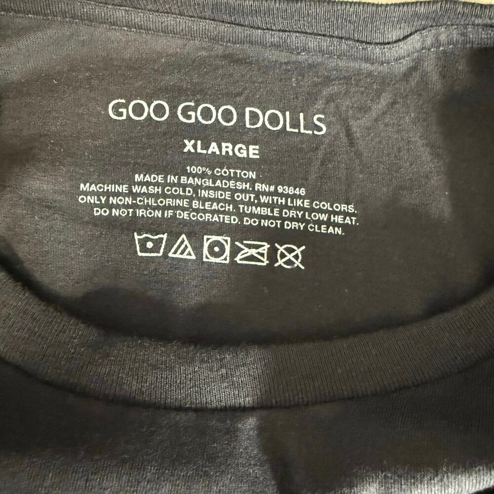Goo Goo Dolls Band T-Shirt Chaos in Bloom Tour Graphic Tee Black Purple Size XL - Picture 3 of 3